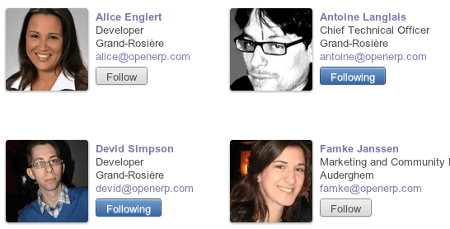 Odoo  текст и изображение блок